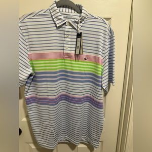 NWT! Men’s Vineyard Vines On The Go Performance Polo Size L